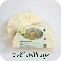 Ovčí ochutený syr chilli